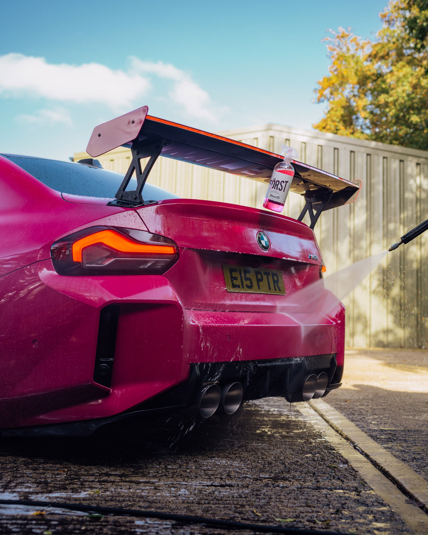 Forst spray and jet wash BMW