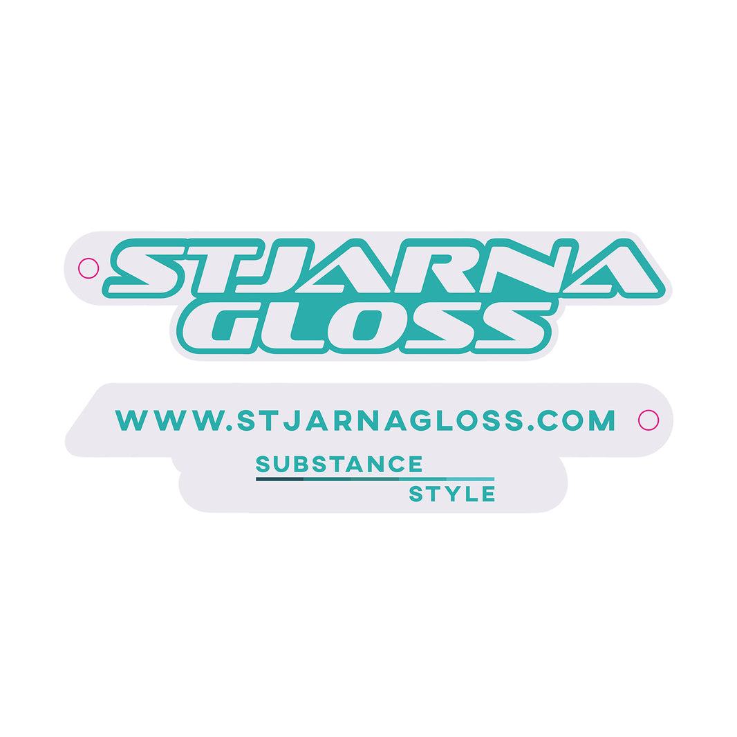 stjarnagloss blue and white car air freshener