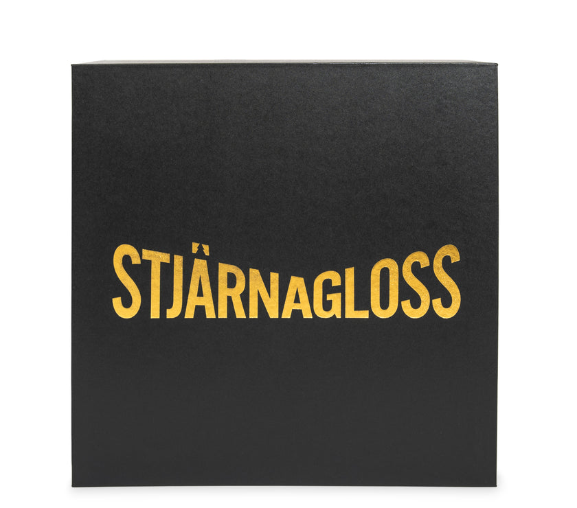 stjarnagloss gold and black gift box