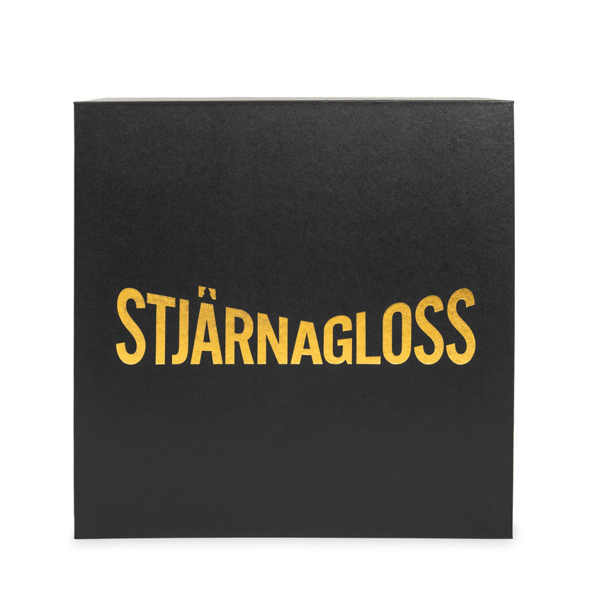 stjarnagloss gold and black gift box