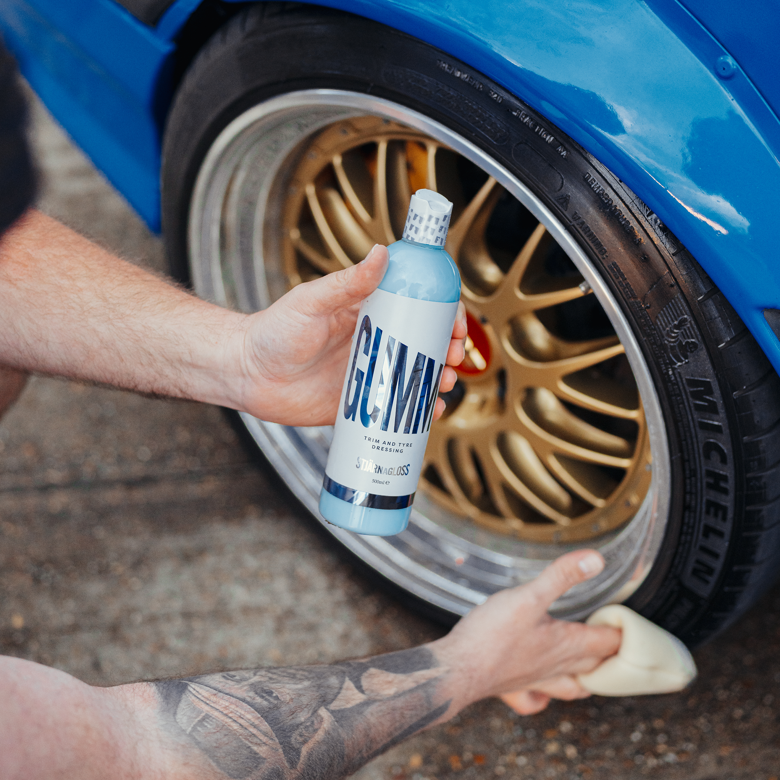 using Gummi on car wheel