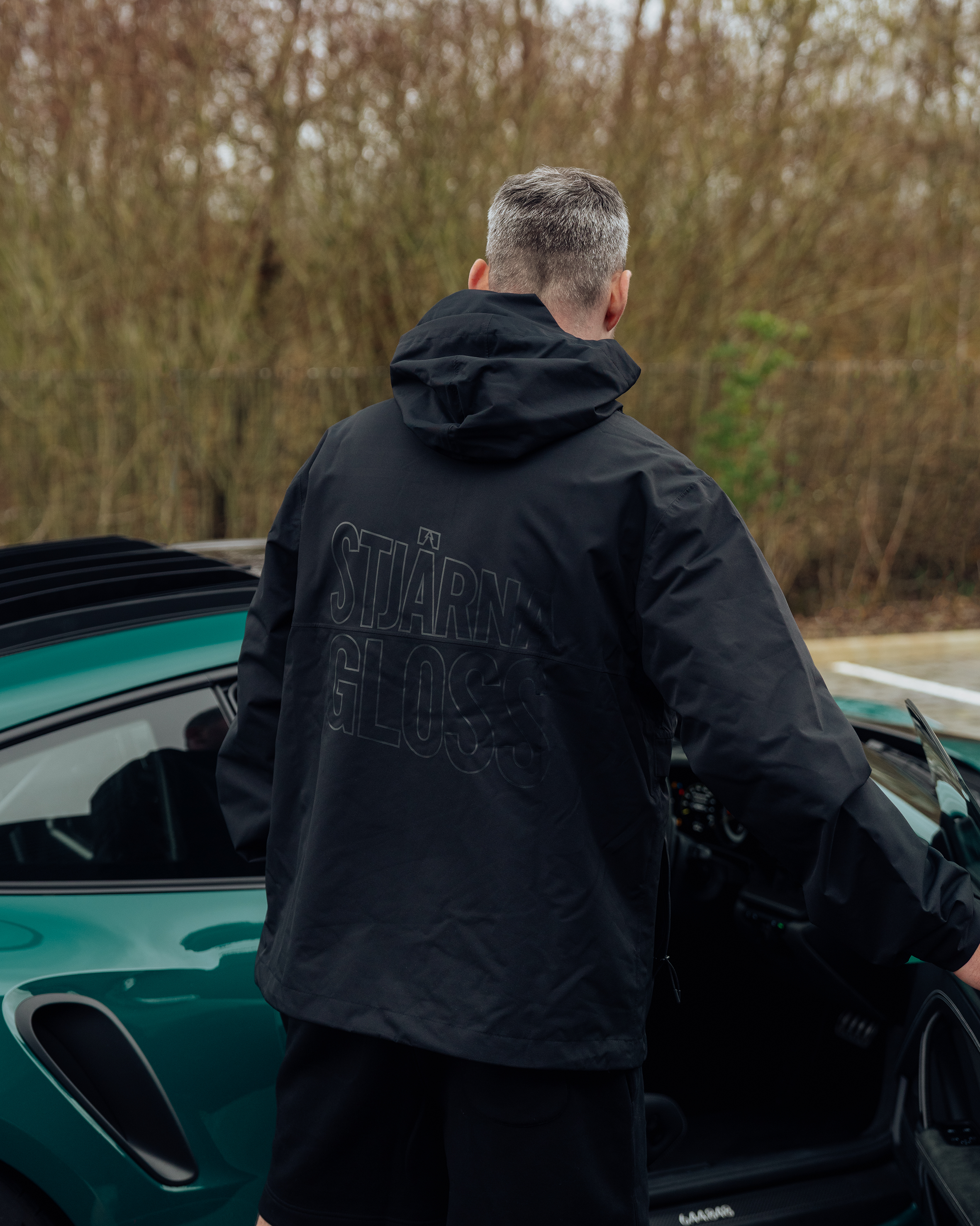 Stjärnagloss Black Windbreaker