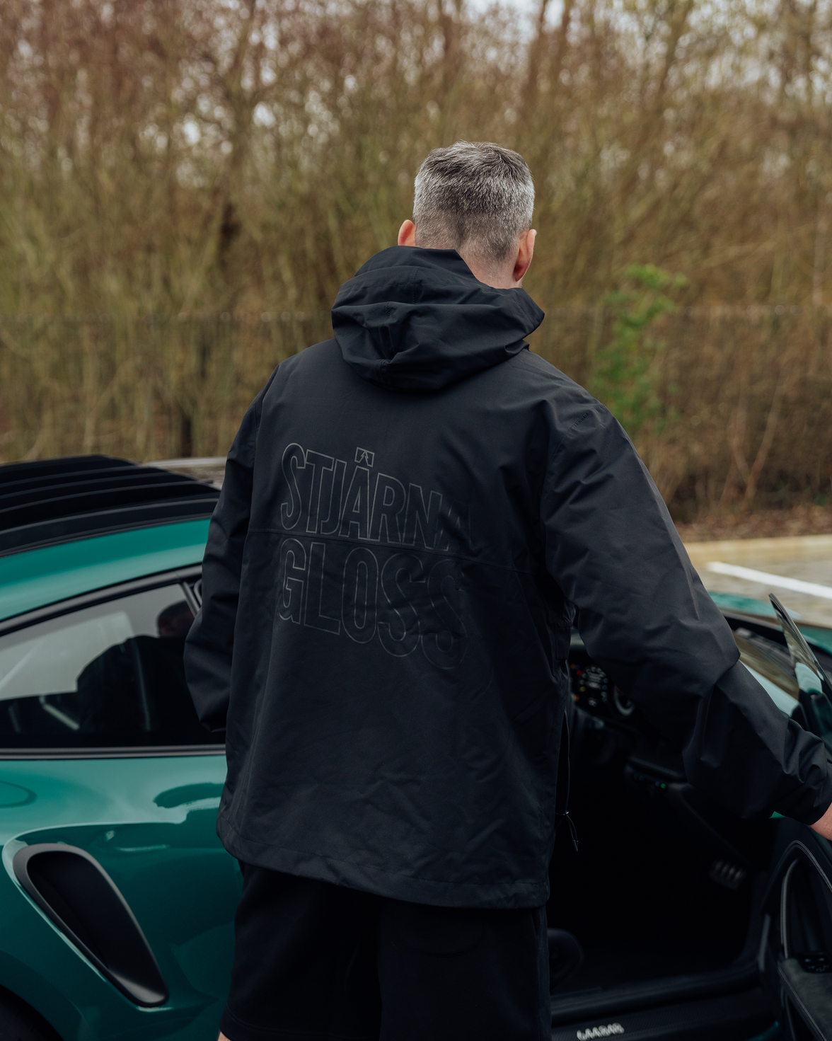 Stjärnagloss Black Windbreaker