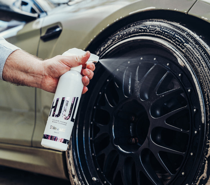 More Four Detailing Kit - Wheel Cleaner, Tyre/Trim Dressing, Glass Cleaner, Tar/Bug Remover