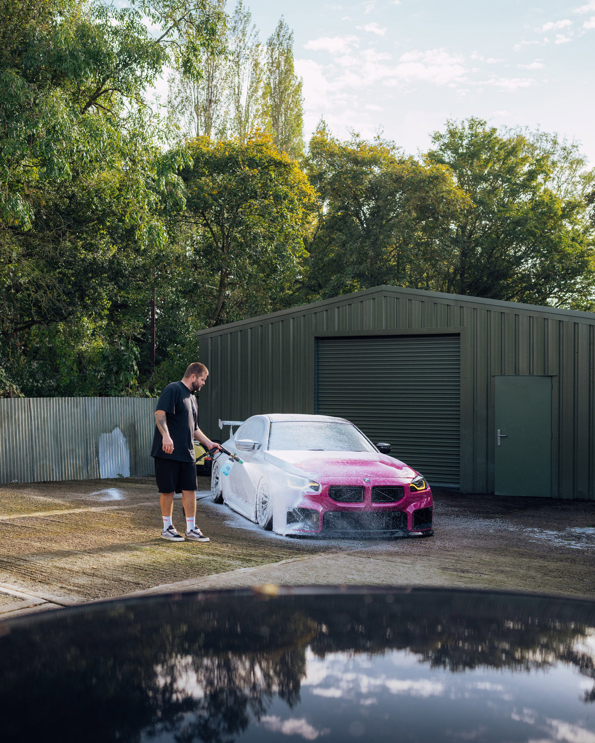Sno foam cleaning BMW