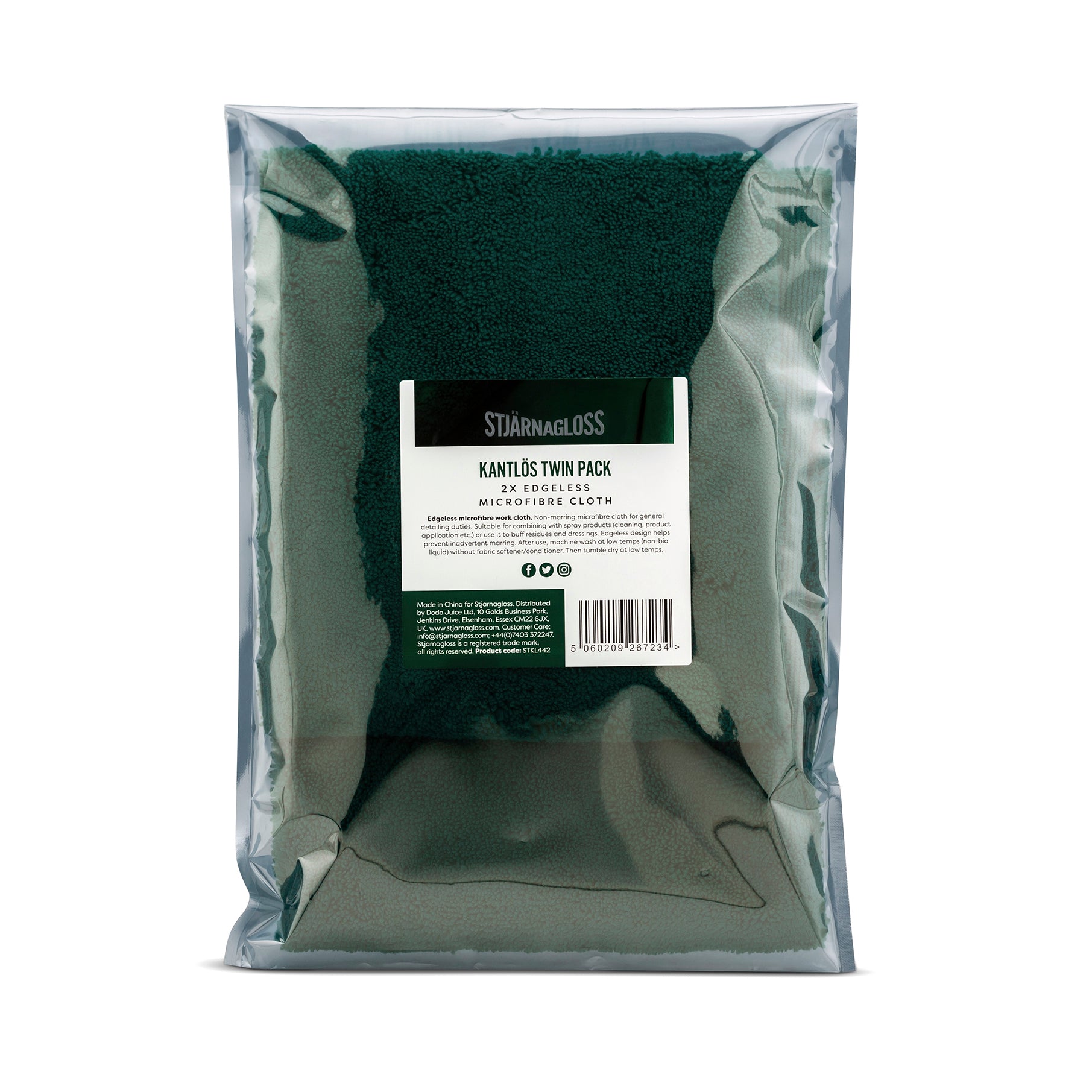 Kantlös Twin Pack - Microfibre Buffing Cloths