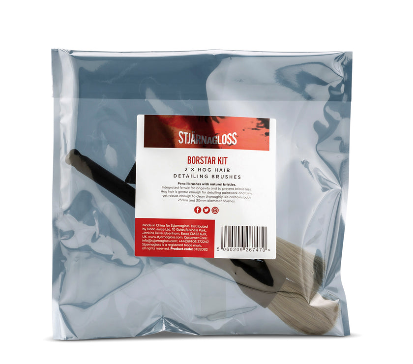 car detailing brushes in packaging 
