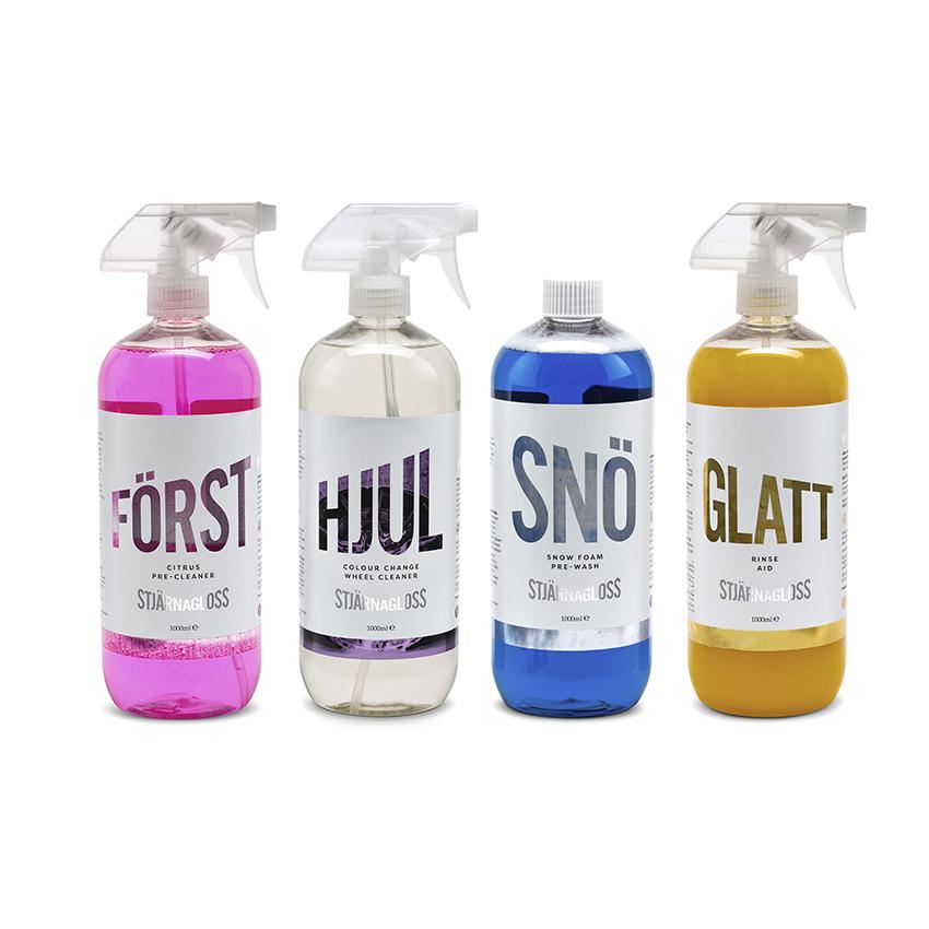 The 1L Hero Bundle - Snow foam, rinse aid, wheel cleaner and pre-wash