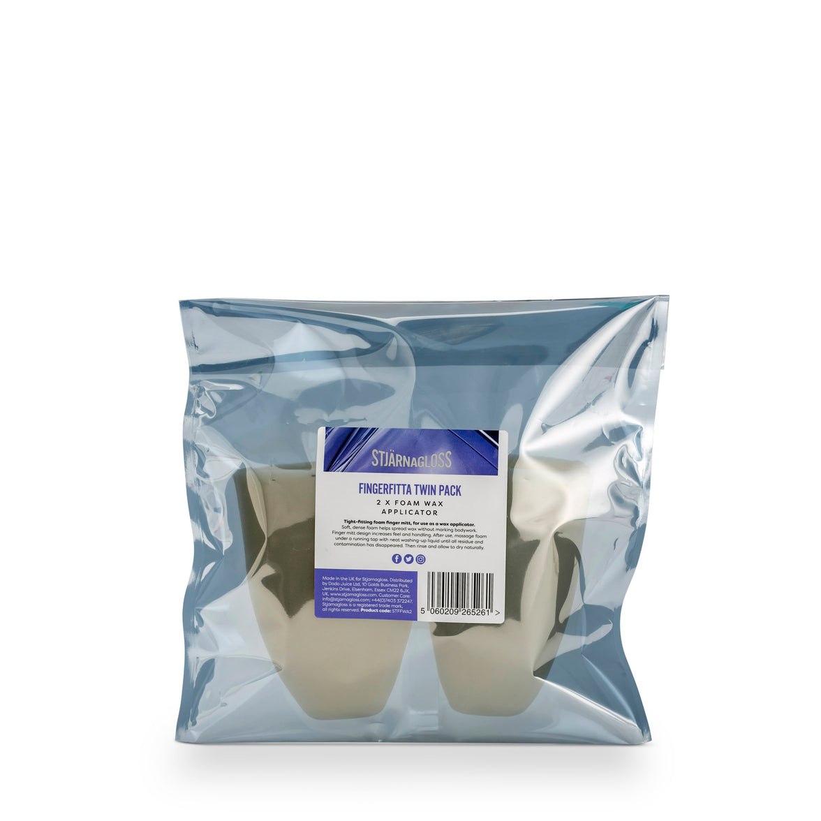 Fingerfitta Twin Pack - 2x foam wax applicators - Stjarnagloss