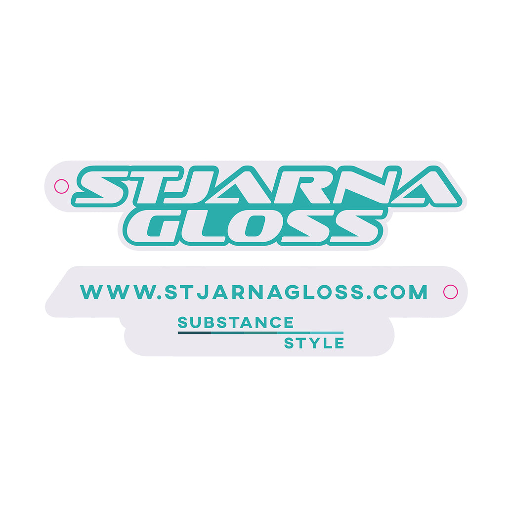 stjarnagloss blue and white car air freshener