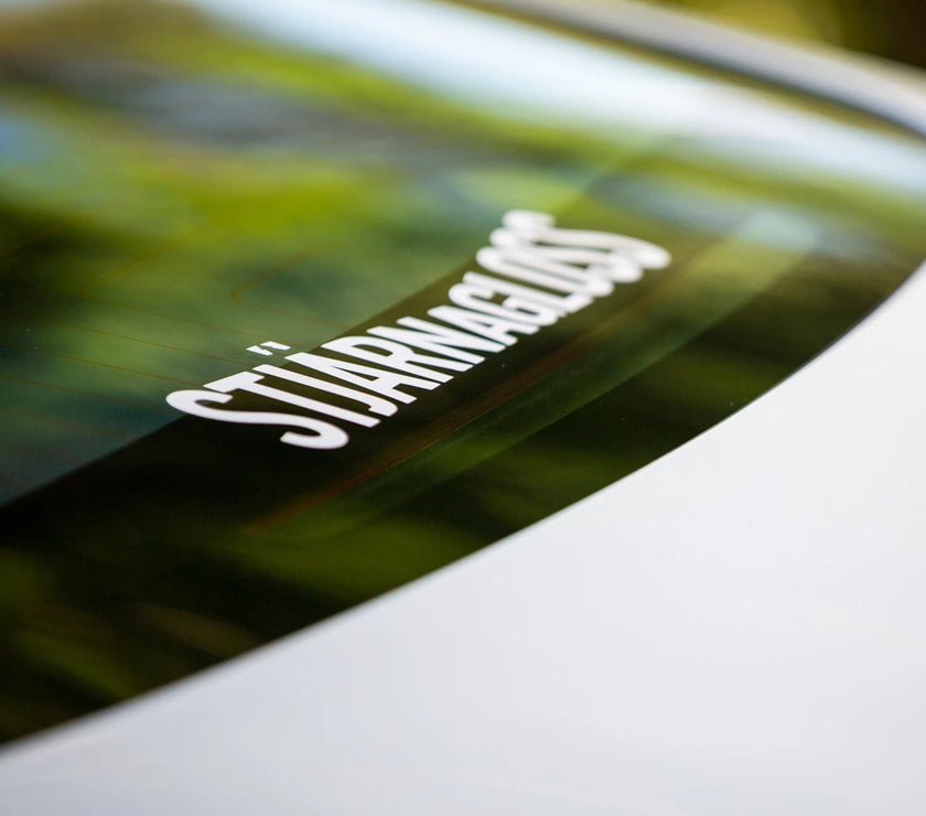 Stjärnagloss vinyl sticker - white, cut vinyl for windows etc. - Stjarnagloss