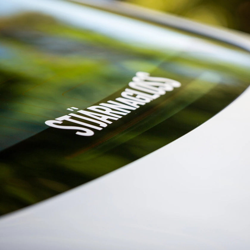Stjärnagloss vinyl sticker - white, cut vinyl for windows etc. - Stjarnagloss