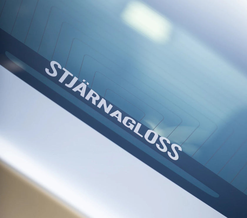 Stjärnagloss vinyl sticker - white, cut vinyl for windows etc. - Stjarnagloss