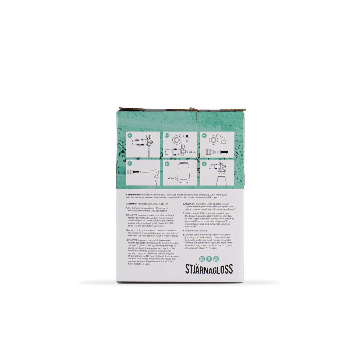 Snöstorm - Snow Foam Lance Kit V2 - Karcher Snow Foam K-series Fitment - Stjarnagloss